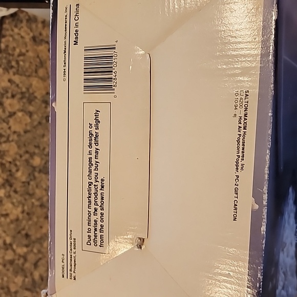 Salton Hot Air Popcorn Popper, Gently Used - Picture 8 of 9